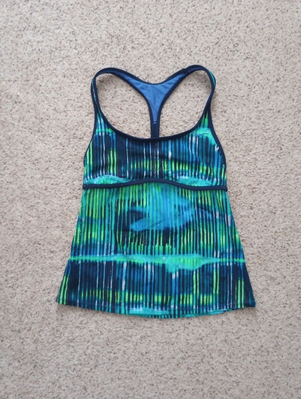 Nike Swim Tank Top Blue Small Activewear Swimming Summer Pool Beach